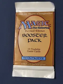 MTG - Revised Booster Pack - Magic the Gathering, Factory Sealed 1994 - Image 1