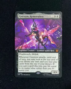 2025 Magic The Gathering MTG Marvel ENBorderless Gwenom, Remorseless 4/4 GAV - Image 1