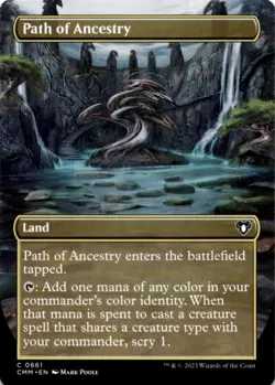 MTG Path of Ancestry (Borderless) Normal NM Commander Masters Magic 661 - Image 1