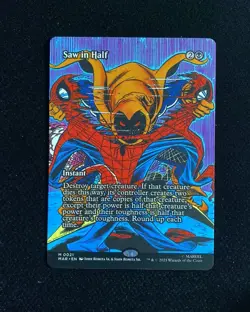 2025 Magic The Gathering MTG Marvel EN #M 0021 Borderless Saw In Half GAV - Image 1