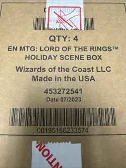 Magic The Gathering Lord Of The Rings Holiday Scene Box Sealed Case - Image 2