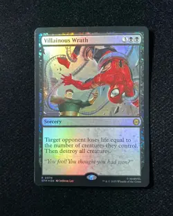 2025 Magic The Gathering MTG Marvel EN Borderless Foil Villainous Wrath GAV - Image 1