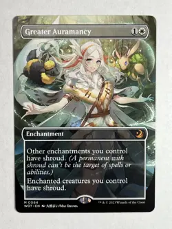 Greater Auramancy (Anime Borderless) Wilds of Eldraine: Enchanting Tales Regular - Image 1