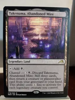 MTG Takenuma Abandoned Mire Kamigawa Neon Dynasty LP X1 Magic The Gathering - Image 1
