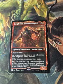 MTG Bling - Showcase - Purphoros, Bronze-Blooded - Theros Beyond Death -D107 - Image 2