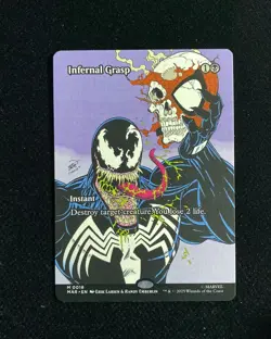 2025 Magic The Gathering MTG Marvel EN #M.0018 Borderless Infernal Grasp GAV - Image 1