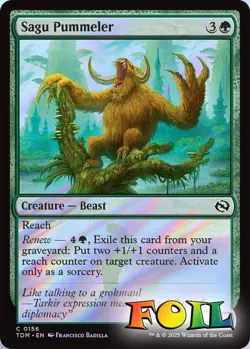 Sagu Pummeler 0156 MTG Tarkir: Dragonstorm Common NP Foil - Image 1