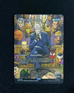 2025 Magic The Gathering MTG Marvel EN #M 0008 Clever Impersonator 0/0 GAV - Image 1