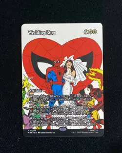 2025 Magic The Gathering MTG Marvel EN #M0007 Borderless Wedding Ring GAV - Image 1