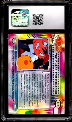 CGC 8 NM-MINT The Chase For Pikachu 28 RAINBOW FOIL First Print BLUE Card 212 - Image 3