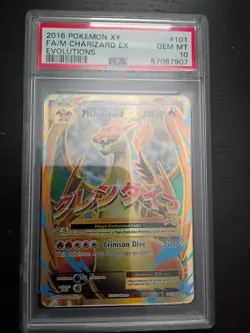 Pokemon XY Evolutions Full Art Mega Charizard EX - PSA 10 (2016) - Image 3