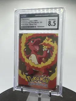 Charmeleon E5 1999 Topps Pokemon The First Movie Silver Foil First Print CGC 8.5 - Image 1