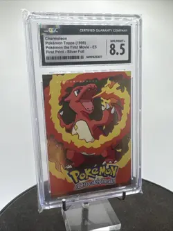 Charmeleon E5 1999 Topps Pokemon The First Movie Silver Foil First Print CGC 8.5 - Image 3