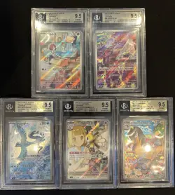 BGS 9.5 Pokemon Card 151 Japanese Ar Art Rare 5Card Set BULK - Image 1