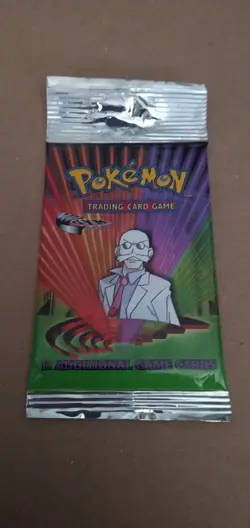 Pokemon Gym Challenge Booster Pack - Factory Sealed - Blaine Art - Long Crimp - Image 1