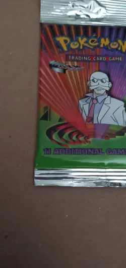 Pokemon Gym Challenge Booster Pack - Factory Sealed - Blaine Art - Long Crimp - Image 5