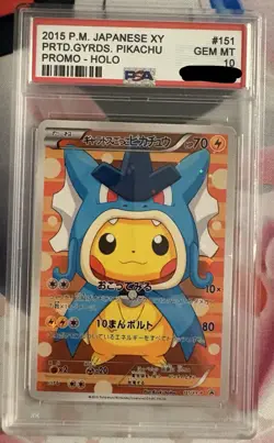 PSA 10 Pretend Gyarados Poncho Pikachu 151/XY-P Promo Pokemon - Image 1