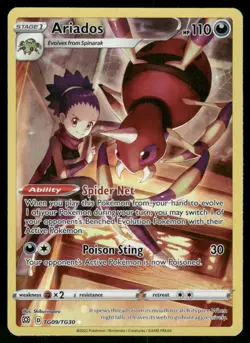 Ariados TG09/TG30 Ultra Rare holo Near Mint Pokemon SWSH09: Brilliant Stars Trai - Image 1