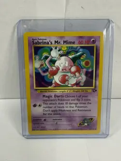 Pokemon Sabrina's Mr. Mime 59/132 Gym Challenge Uncommon Non Holo - Image 1