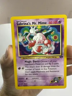 Pokemon Sabrina's Mr. Mime 59/132 Gym Challenge Uncommon Non Holo - Image 2