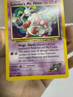 Pokemon Sabrina's Mr. Mime 59/132 Gym Challenge Uncommon Non Holo - Image 4