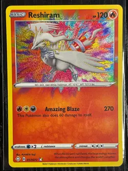 Reshiram 017/072 (Amazing Rare) Shining Fates Near Mint Pokemon TCG - Image 1