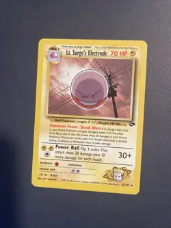 Lt. Surge's Electrode 52/132 Unlimited Pokemon Gym Challenge NM - Image 1