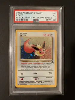Pokemon Eevee Promo 11 Black Star PSA 7 (50741629) - Image 1