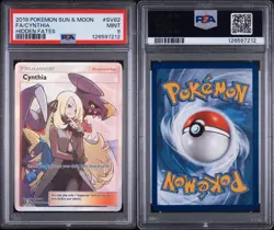 Cynthia Trainer SV82/SV94 Pokemon Hidden Fates Holo Rare PSA 9 - Image 3