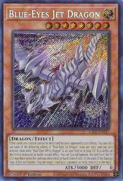 Yu-Gi-Oh! Blue-Eyes Jet Dragon (Secret Rare) Secret Rare 25th Anniversary Rarity - Image 1