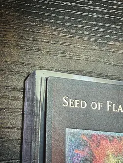 Seed Of Flame Grey Misprint Yugioh Ultimate 1st Crossroads Of Chaos CSOC-EN081 - Image 4