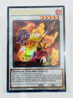 YuGiOh! - Jurrac Velphito BLMM-EN149 Ultra Rare 1st Edition Near Mint - Image 1