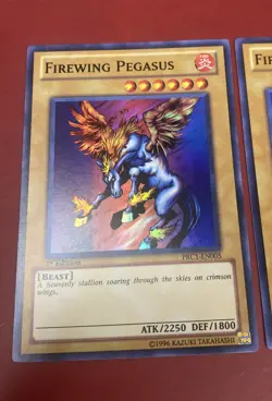 Yugioh - Firewing Pegasus PRC1-EN005 1st Edition SUPER NM X3 - PLAYSET - Image 2
