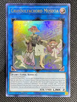 YuGiOh! - GranSolfachord Musecia DAMA-EN048 Ultra Rare 1st Edition Near Mint - Image 1