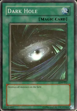 Yu-Gi-Oh! - Dark Hole - LOB-052 - Super Rare Unlimited HP - Image 1