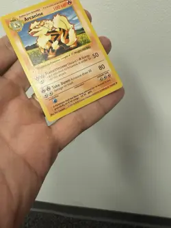 Vintage Arcanine 023/102 Base Set (Shadowless) Pokemon Card WOTC | LP - Image 5
