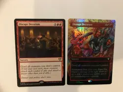 x2 Disrupt Decorum : MtG Reg & Foil Promo - NM - Magic, goad sorcery, 2 cards - Image 2