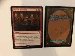 x2 Disrupt Decorum : MtG Reg & Foil Promo - NM - Magic, goad sorcery, 2 cards - Image 4