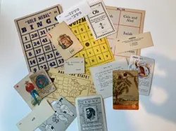 Vintage Game/Vocabulary Cards for junk journals/Vintage Scrapbooks. Lot of 30. - Image 1