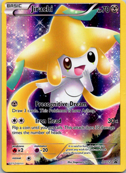 Pokemon Card - Jirachi XY112 Mythical Collection Black Star Promo Full Art Holo - Image 1