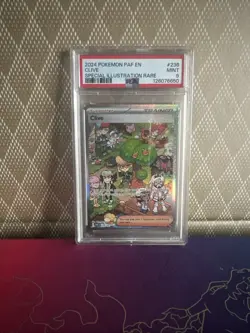 Pokemon TCG Paldean Fates Clive Sir Special Illustration Card 236/091 PSA 9 - Image 1