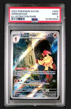 Armarouge 203/198 S&V Base Set Holo Illustration Rare PSA 9 Pokemon Card - Image 1