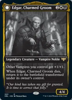 Edgar, Charmed Groom / Edgar Markov's Coffin - Near Mint MTG - Image 1