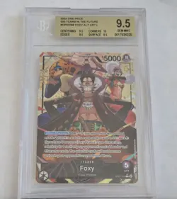 One Piece Card Game TCG Foxy OP07-059 Alt Art Leader BGS 9.5 - Image 1