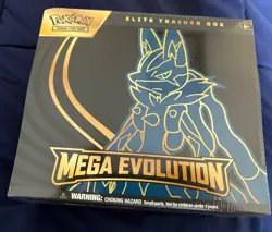 Pokemon Mega Evolution Pokemon Elite Trainer Box Mega Lucario ETB + PROMO CARD - Image 1