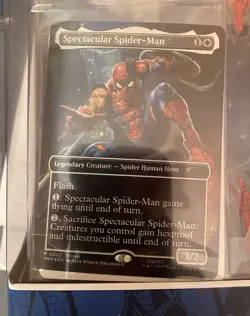 Magic The Gathering Spectacular Spider-Man Marvel Legends CARD ONLY NEVER OPENED - Image 1