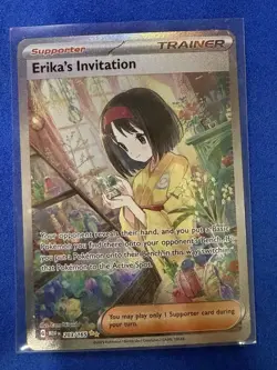 Pokemon TCG Erika's Invitation Scarlet Violet-151 Holo Card 203/165 EX/NM - Image 1