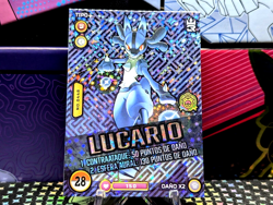 Pokemon #28 Lucario tournament game card (Spanish) - Image 1
