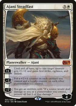 Ajani Steadfast Regular - Magic 2015 MTG-MP - Image 1