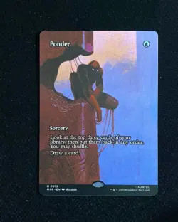 2025 Magic The Gathering MTG Marvel EN #M 0013 Borderless Ponder GAV - Image 1
